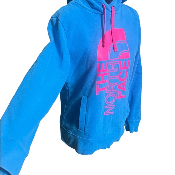 The North Face, Medium, Blue/Pink, Pullover Hoodie. @36 - Picture 6 of 10